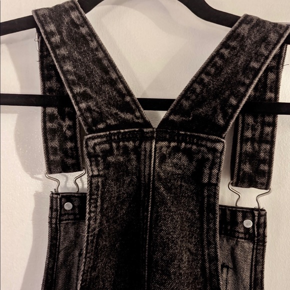 🆕 Wild Fable Black Denim Overall Dress NEVER WORN - Picture 4 of 4